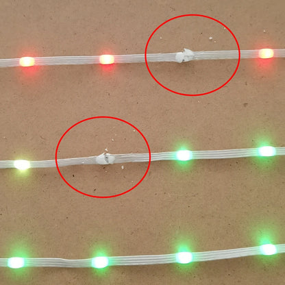 WS2815 Pebble String LEDs 10cm Transparent Wire