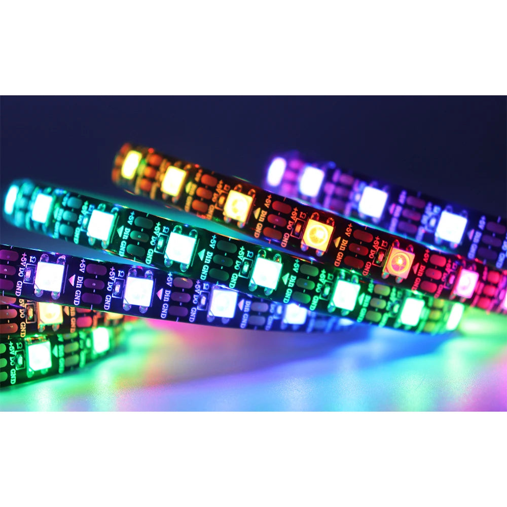 WS2812B WS2811 WS2813 WS2815 RGB LED Strip WS2812 Individually Addressable 30/60/144pixels/Leds/M Tape Light IP30/65/67 DC5V/12V